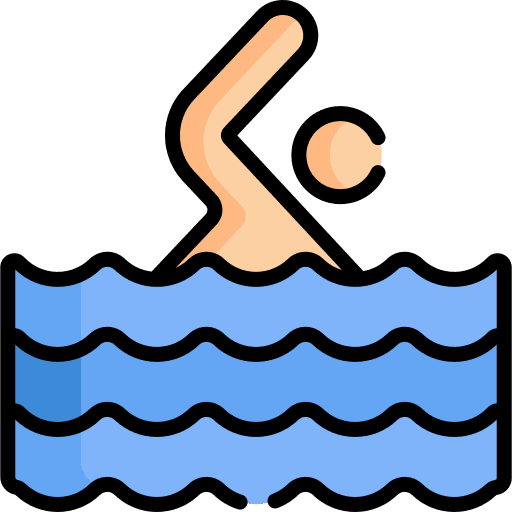 Swimming hot pool silhouette sports icon
