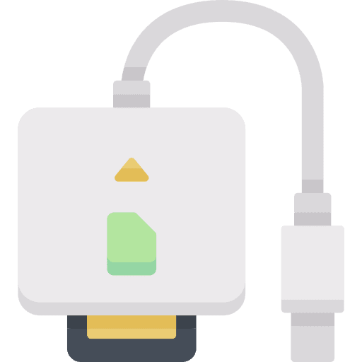 Card reader payment computer drive icon