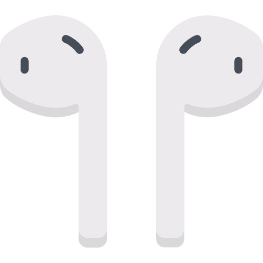 Earbuds wireless technology earphones icon