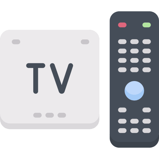 Tv box computer device remote control icon