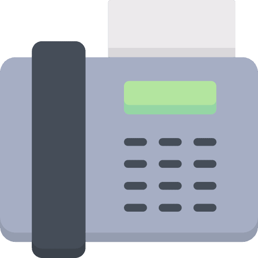 Fax tools and utensils calls messages icon