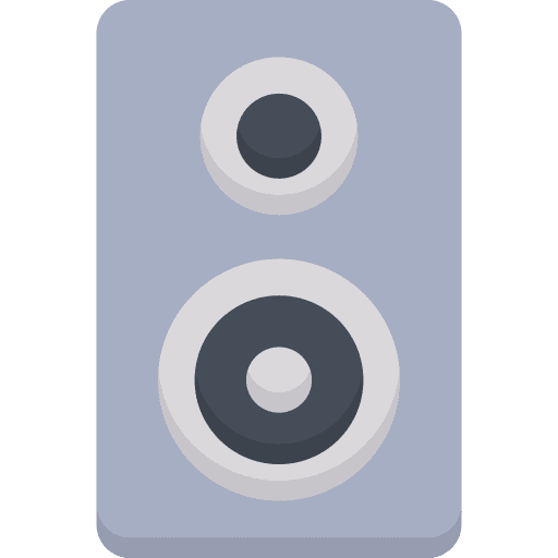 Loudspeaker subwoofer sound loudspeakers icon