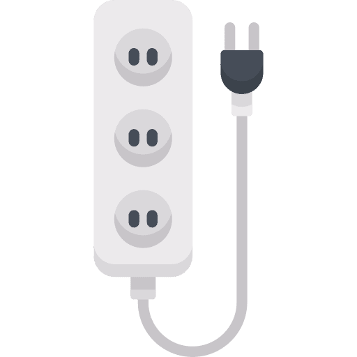 Plug multiple socket plug icon