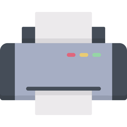 Printer technology printer tools and utensils icon