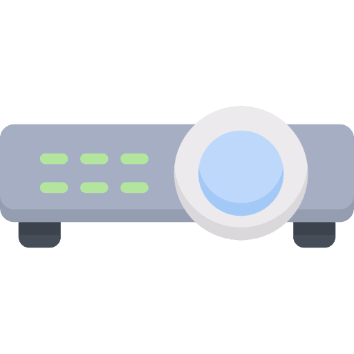 Projector technology image education icon
