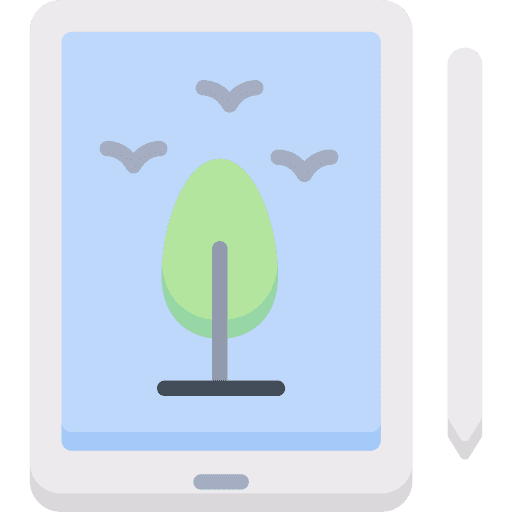 Tablet ebook education ereader icon