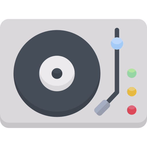 Turntable vinyl turntable dj music icon