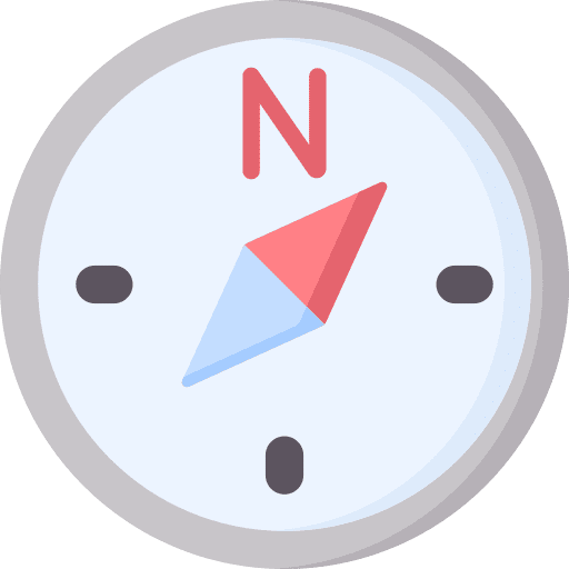 Compass location cardinal points compass icon