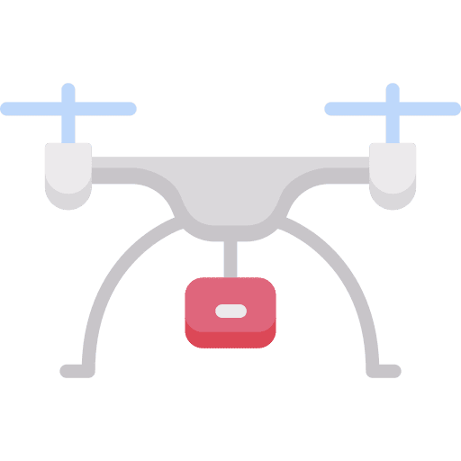 Drone transport fly drone icon