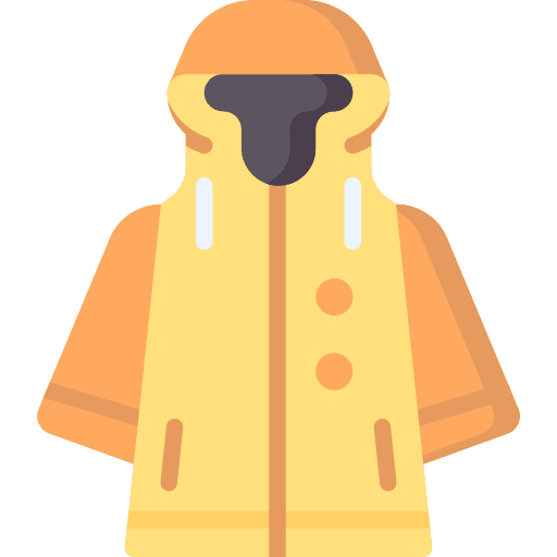 Raincoat garment raincoat transportation icon