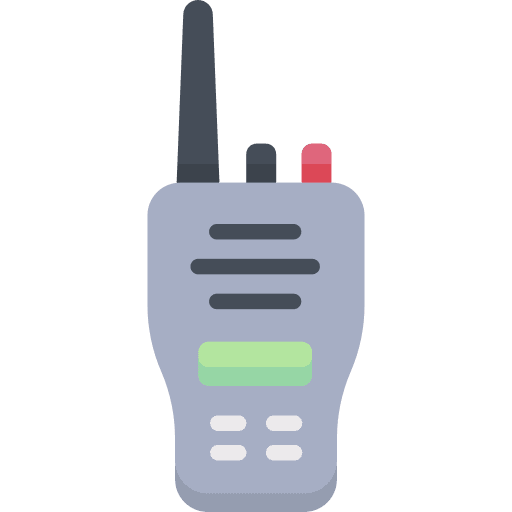 Walkie talkie frequency communications technology icon