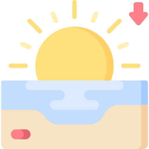 Sunset beach sun sunset icon