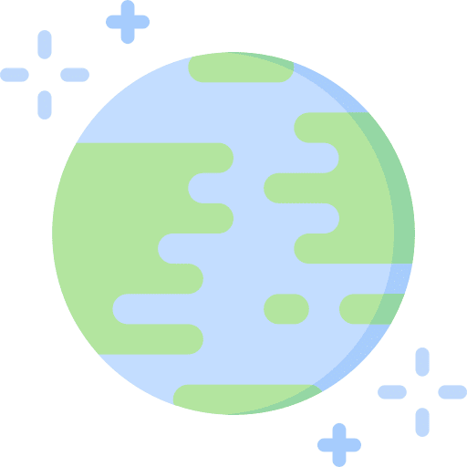 Planet earth space globe icon