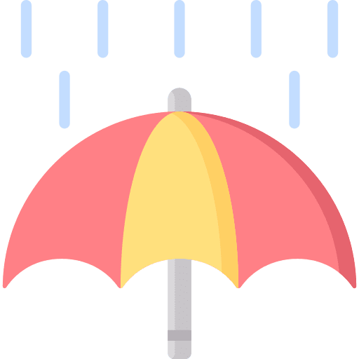 Rain rainy protection tools and utensils icon