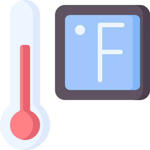 Thermometer climate temperature fahrenheit icon