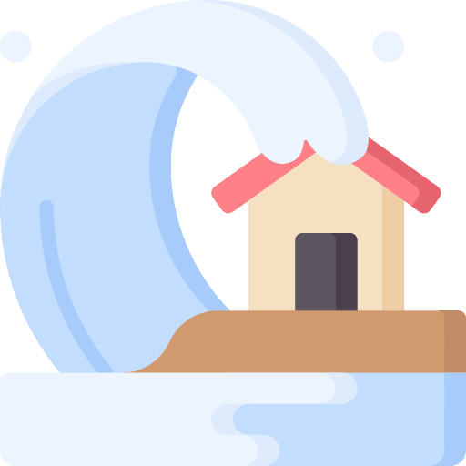Tsunami house home tsunami icon