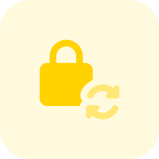 Synchronize synchronize lock password icon