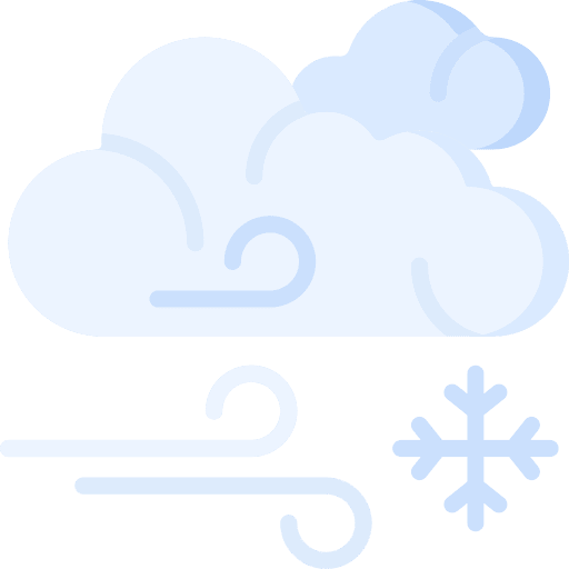 Wind winter wind weather icon