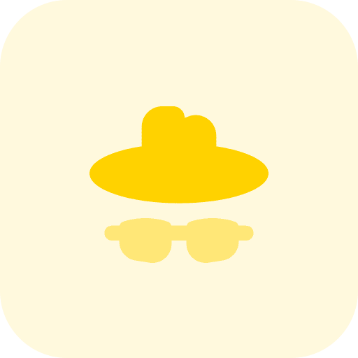 Anonymous sunglasses man anonymous icon