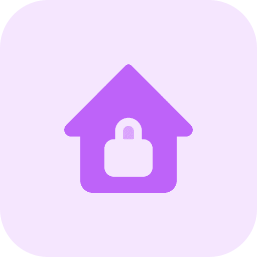 Home security padlock secure lock icon