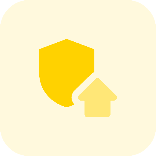 Protect antivirus security shield icon
