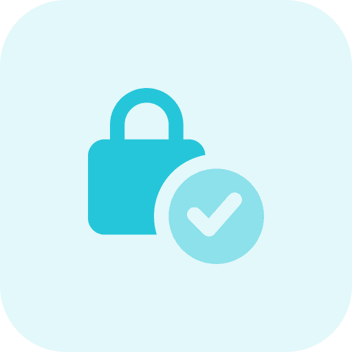 Verified security active verified icon