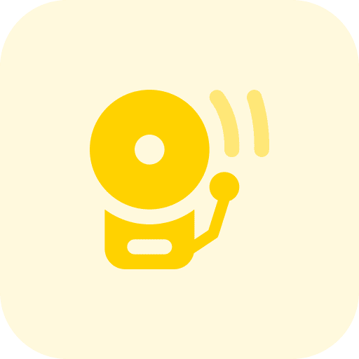 Alarm security warning alarm icon