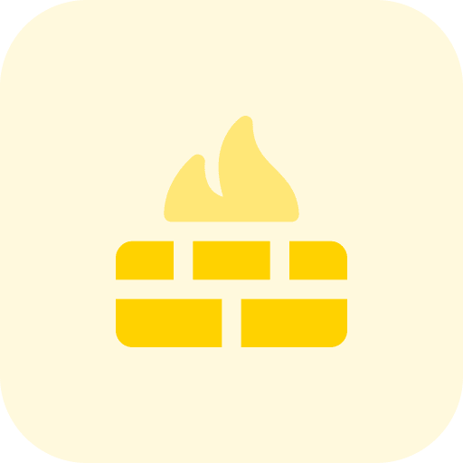 Firewall security computer bricks icon