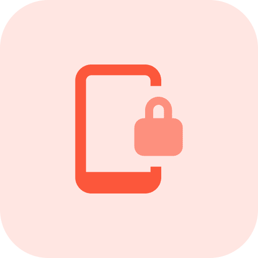 Locked secure blocked protection icon