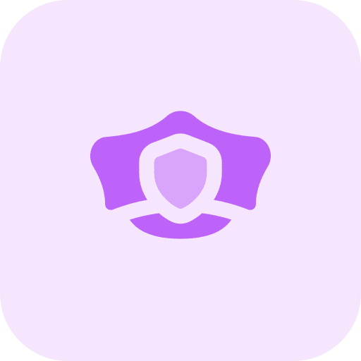 Police security police cap department icon