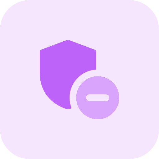 Remove antivirus security shield icon