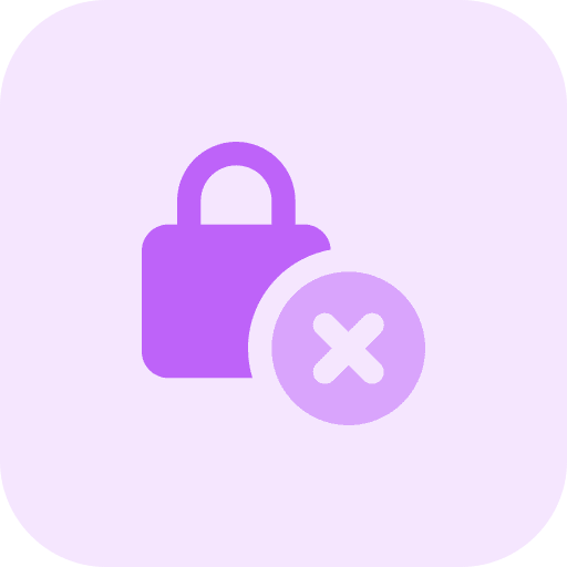 Remove security padlock lock icon