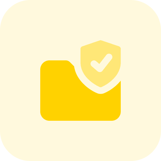 File security antivirus folder protection icon
