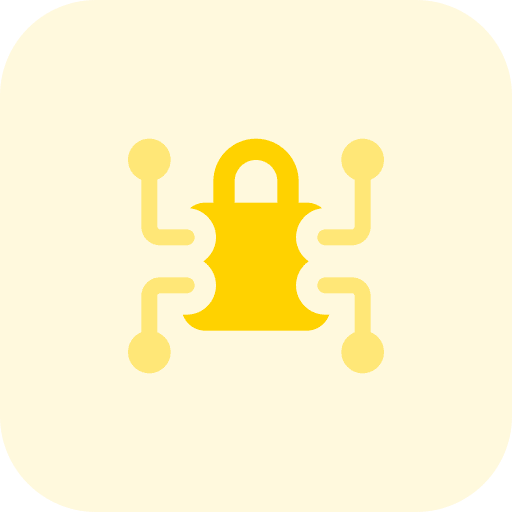 Network network padlock lock icon