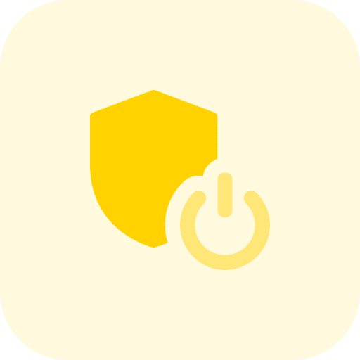 Power secure shield antivirus icon