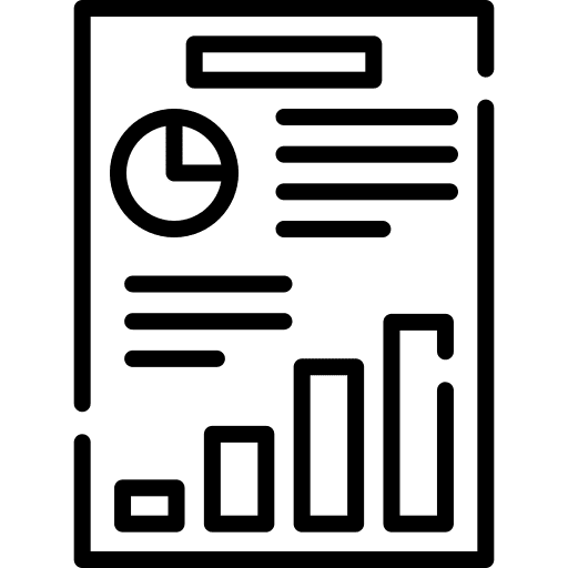 Business report finance monthly reporting market icon