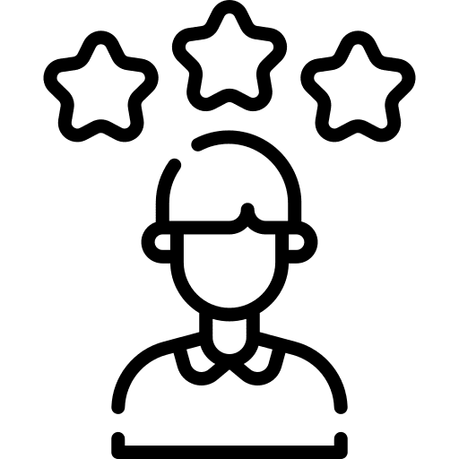 Rate performance worker professions and jobs icon