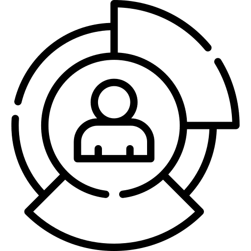 User capacity chart competence icon