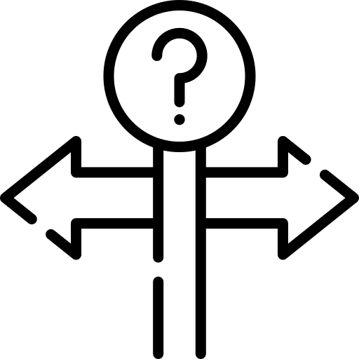 Decision road sign directional sign marketing icon