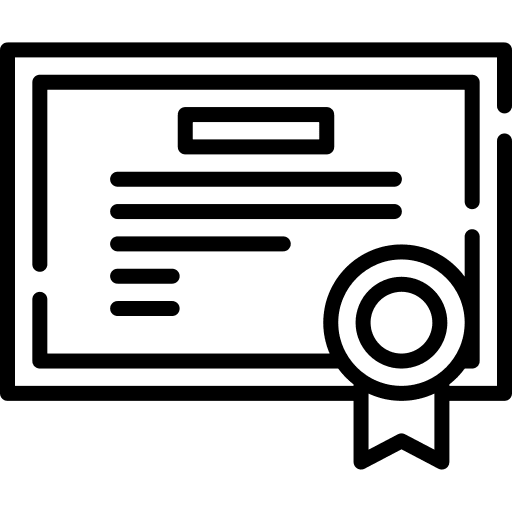 Diploma award winner medal icon