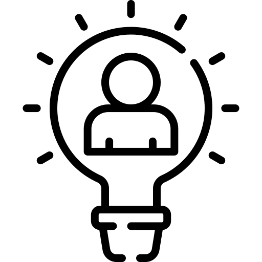 Idea imagination achievement thinking icon