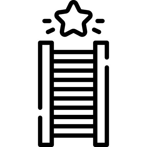Ladder career promotion accomplishment icon