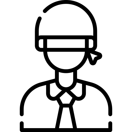 Man avatar simulation analysis icon