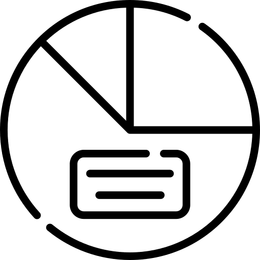 Pie chart business graphics pie chart icon