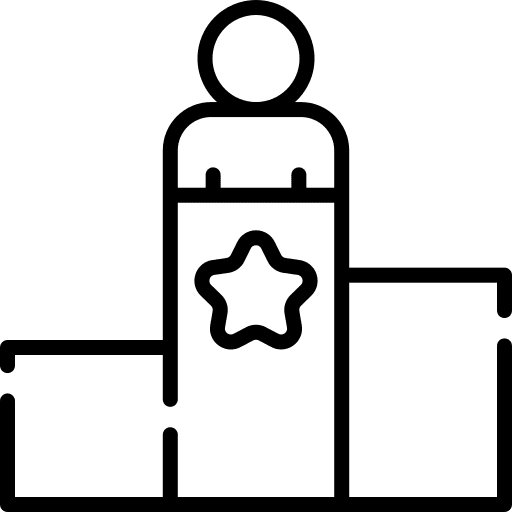 Podium outstanding sports and competition best icon