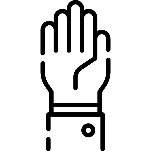 Raise hand hand ask education icon