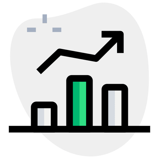 Infographic chart growth chart business icon
