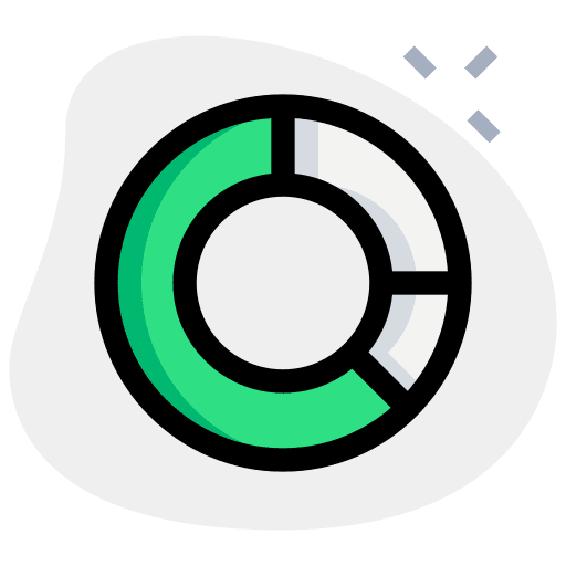 Pie chart business and finance graphics circular chart icon