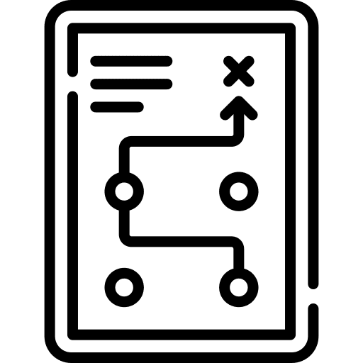 Strategy strategy instructions plan icon