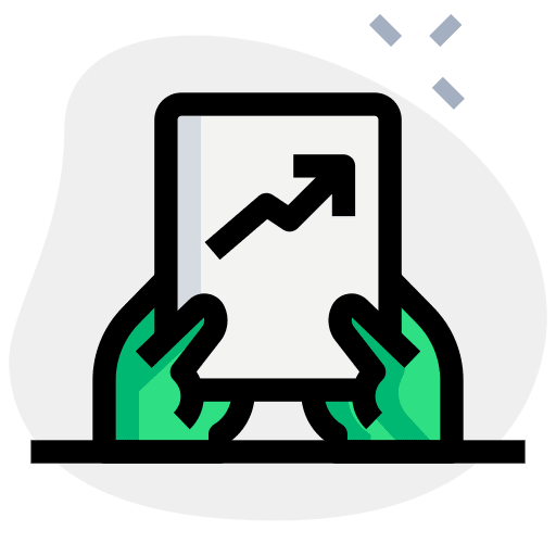 Graph bar chart report data report icon